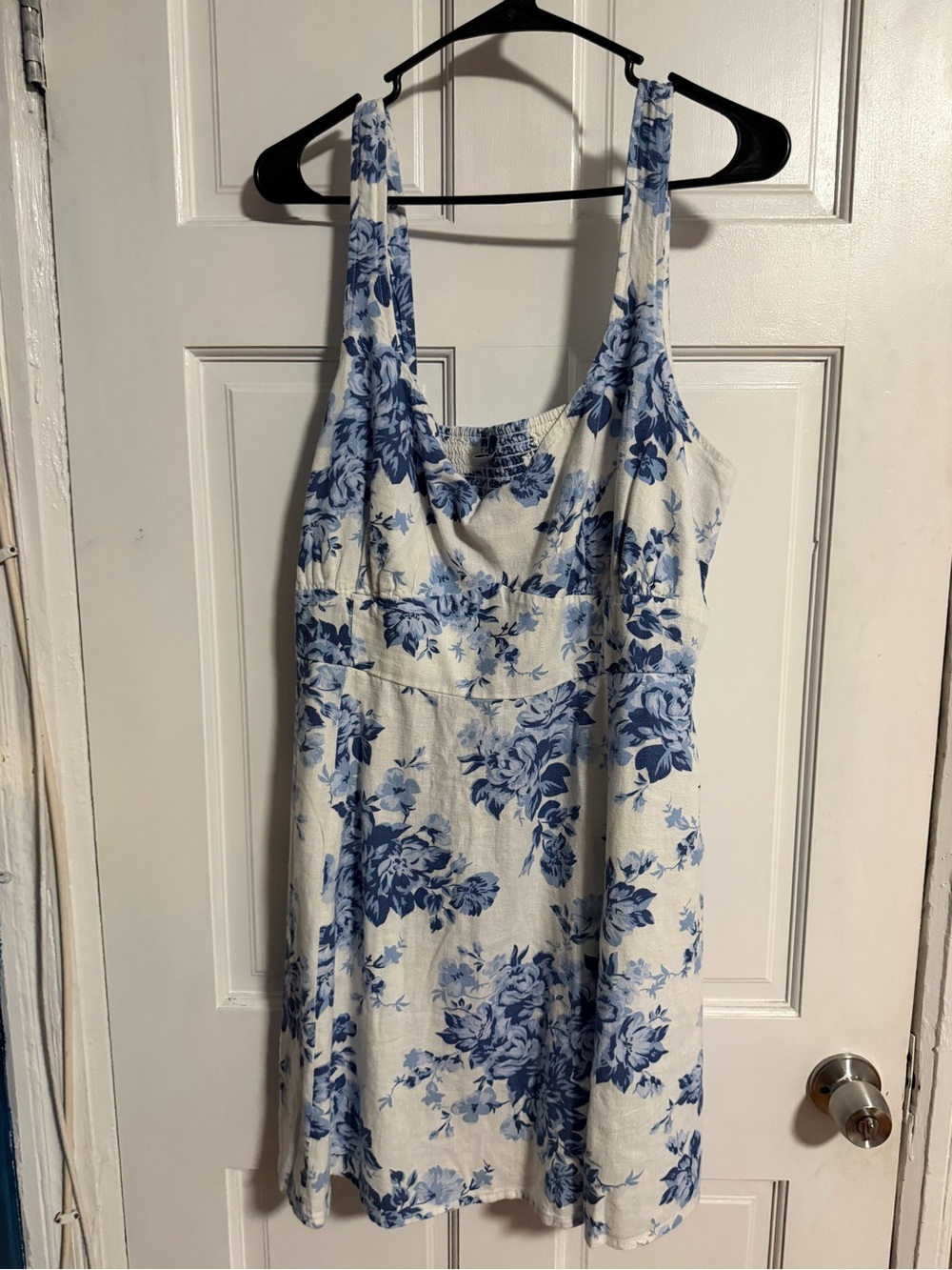 Old Navy White and Blue Floral Mini Dress